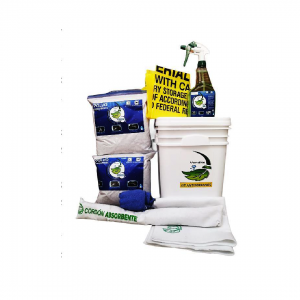 Kit antiderrame cubeta 8 galones