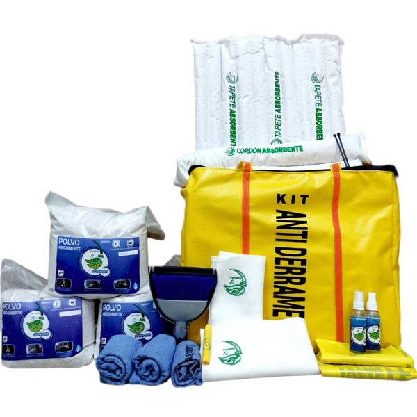Kit antiderrame bolsa impermeable 10gal